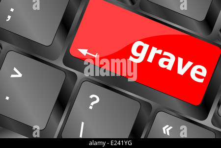 grave button on computer pc keyboard key Stock Photo - Alamy