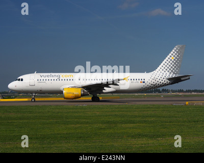 EC-JTQ is an Airbus A318-321 operated by Vueling Airlines, captured ...