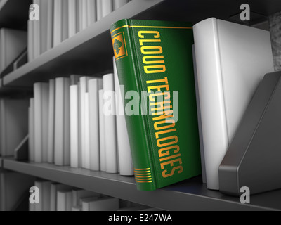 Cloud Technologies - Title of Book. Educational Concept. Stock Photo