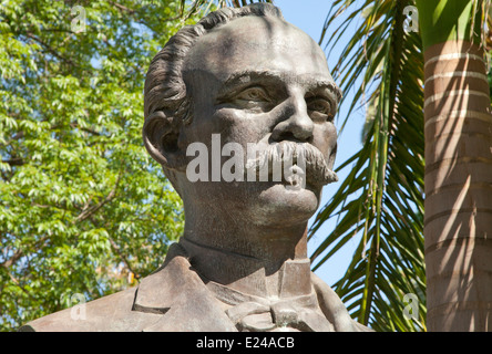 Bust of Jose Marti in Echo Park, Los Angeles, CA, 2014 Stock Photo