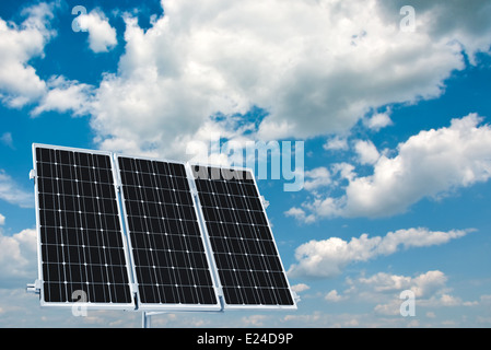 Home power plant using renewable solar energy Stock Photo