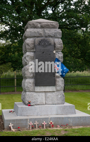 1st Australian Tunnelling Company memorial at Hill 60 battlefield, Ypres Salient Stock Photo