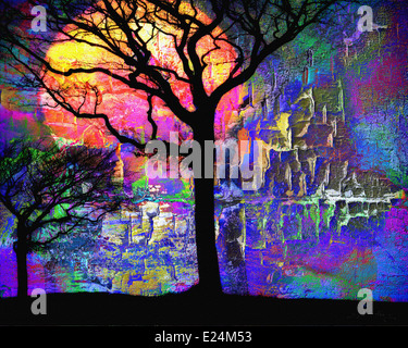 DIGITAL ART: Here Comes The Sun Stock Photo