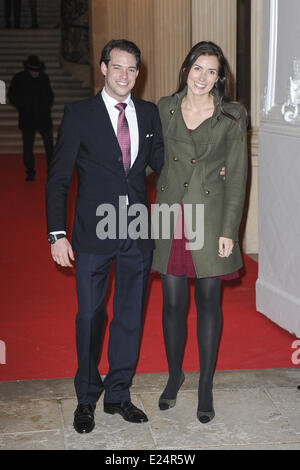 The wedding of Archduke Christoph of Austria and Archduchess Adelaide Drape-Frisch at Saint-Epvre Cathedral  Featuring: Guests Where: Nancy, France When: 28 Dec 2012 Stock Photo