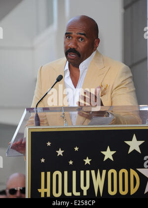 Steve Harvey is honoured with a star on the Hollywood Walk of Fame  Featuring: Steve Harvey Where: Los Angeles, California, United States When: 13 May 2013 Stock Photo