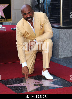 Steve Harvey is honoured with a star on the Hollywood Walk of Fame  Featuring: Steve Harvey Where: Los Angeles, California, United States When: 13 May 2013 Stock Photo