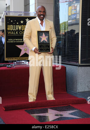 Steve Harvey is honoured with a star on the Hollywood Walk of Fame  Featuring: Steve Harvey Where: Los Angeles, California, United States When: 13 May 2013 Stock Photo