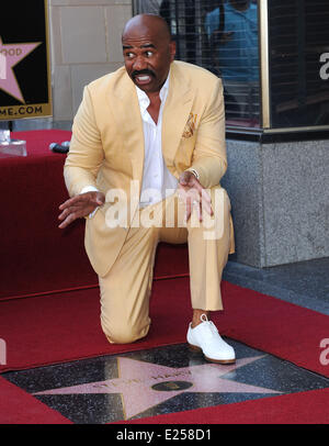 Steve Harvey is honoured with a star on the Hollywood Walk of Fame  Featuring: Steve Harvey Where: Los Angeles, California, United States When: 13 May 2013 Stock Photo