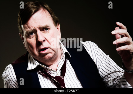 Studio portraits of English actor Timothy Spall OBE from a privately commissioned previously unpublished shoot. Stock Photo