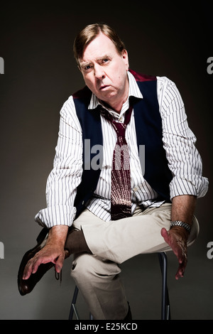 Studio portraits of English actor Timothy Spall OBE from a privately commissioned previously unpublished shoot. Stock Photo