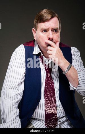 Studio portraits of English actor Timothy Spall OBE from a privately commissioned previously unpublished shoot. Stock Photo