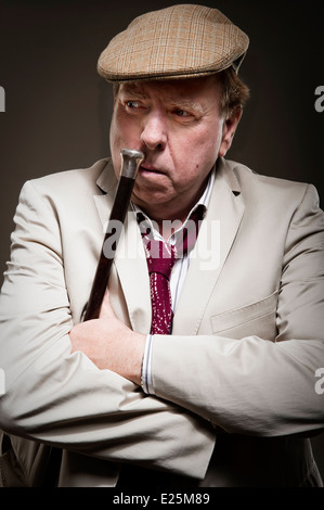 Studio portraits of English actor Timothy Spall OBE from a privately commissioned previously unpublished shoot. Stock Photo