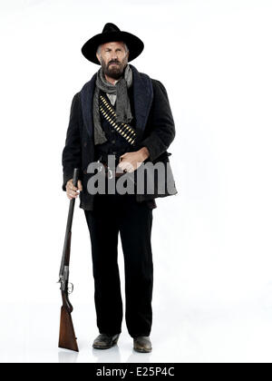 Kevin Costner (Devil' Anse Hatfield) in serie TV HATFIELDS AND McCOYS  (titre original: The Hatfields and the McCoys) - 2012  Featuring: Kevin Costner Where: United States When: 28 Oct 2011 Stock Photo