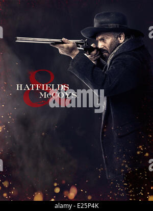 Kevin Costner ('Devil' Anse Hatfield) in serie TV HATFIELDS AND McCOYS  (titre original: The Hatfields and the McCoys) - 2012  Featuring: Kevin Costner Where: United States When: 23 Jul 2013 Stock Photo