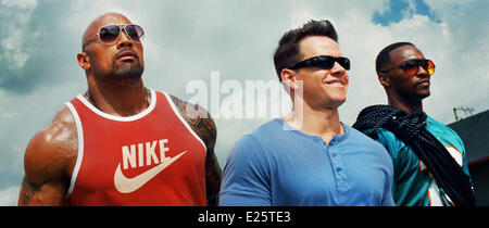 No Pain No Gain' film stills  Featuring: Mark Wahlberg,Dwayne Johnson When: 27 Aug 2013 Stock Photo