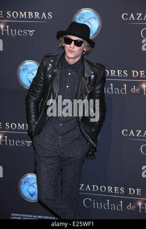 'The Mortal Instruments: City of Bones' Mexico City screening at Auditorio Nacional - Red Carpet  Featuring: Jamie Campbell Bowe Stock Photo