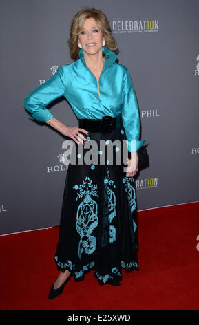 LA Philharmonic's Walt Disney Concert Hall 10th Anniversary Celebration - Arrivals  Featuring: JANE FONDA Where: Los Angeles, California, United States When: 30 Sep 2013 Stock Photo