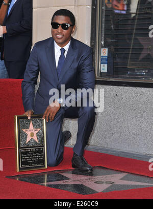 Songwriter/record producer Kenny 'Babyface' Edmonds ceremony honoring him with the 2508th Star on the Hollywood Walk of Fame  Featuring: KENNY 'BABYFACE' EDMONDS Where: Los Angeles, California, United States When: 10 Oct 2013 Stock Photo