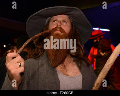 Los Angeles Facial Hair Society's First Beard and Mustache Competition held at the Federal Bar  Where: North Hollywood, California, United States When: 12 Oct 2013 Stock Photo