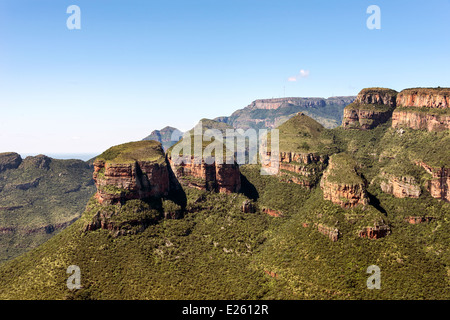 the three rondavels rock formation in south africa near hoedspruit on the panorama route Stock Photo