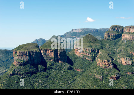 the three rondavels rock formation in south africa near hoedspruit on the panorama route Stock Photo