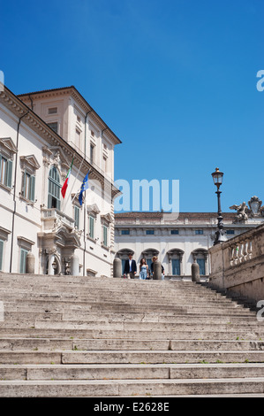 Rome Italy 2014  - Palazzo del Quirinale residence of the Italian President of the Republic as viewed Stock Photo