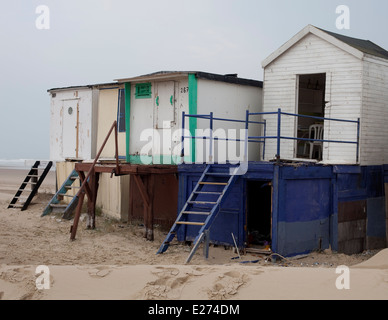 Coastal scenes at Blériot-Plage in Calais, Northern France Stock Photo