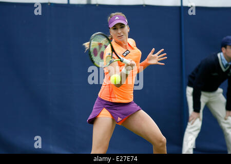 Eastbourne, UK. 16th June, 2014. Aegon International Belinda Bencic (SUI) defeats Luksika Kumkhum (THA) by a score 6-0, 6-2 in their 1st Round match at Devonshire Park. Credit:  Action Plus Sports/Alamy Live News Stock Photo