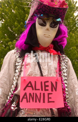 Alien Annie, Alien Daze UFO Festival, McMinnville, Oregon Stock Photo