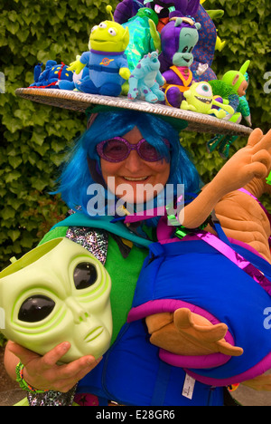 Cosmic Connie, Alien Daze UFO Festival, McMinnville, Oregon Stock Photo