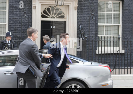 June 17, 2014 - London, UK - Downing Street, London, UK. 17th June 2014. Minsters arrive at Downing Street in London for the weekly cabinet Meeting. Pictured: David Cameron. (Credit Image: © Lee Thomas/ZUMA Wire/ZUMAPRESS.com) Stock Photo