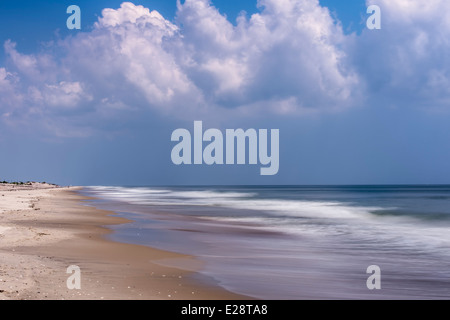 The Beach at Pea Island, in the Cape Hatteras National Seashore. Stock Photo