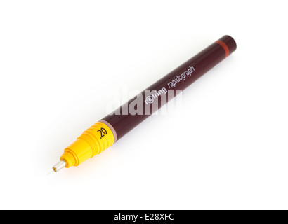 Rotoring Rapidograph technical writing and drawing pen / stylograph. Stock Photo