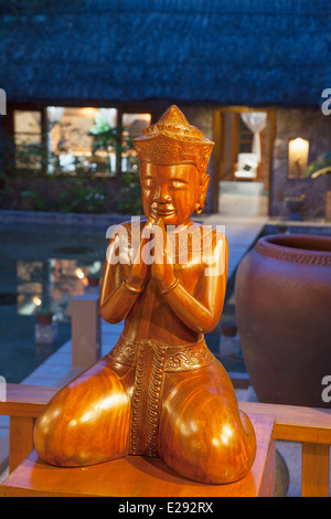 Statue in spa area in Pilgrimage Village hotel, Hue, Thua Thien-Hue, Vietnam Stock Photo