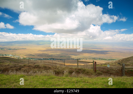 Beautiful view from Kohala Mountain on the Big Island of Hawaii Stock Photo