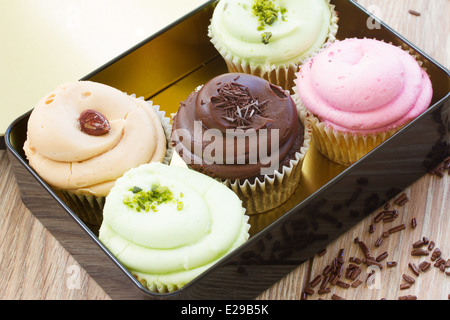 cupcakes in box Stock Photo