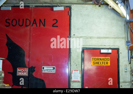 Tornado Shelter at the Soudan Underground Laboratory Stock Photo