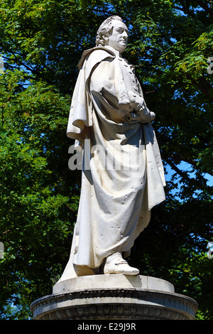 Johann Wolfgang von Goethe Statue in the Tiergarten in Berlin, Germany Stock Photo