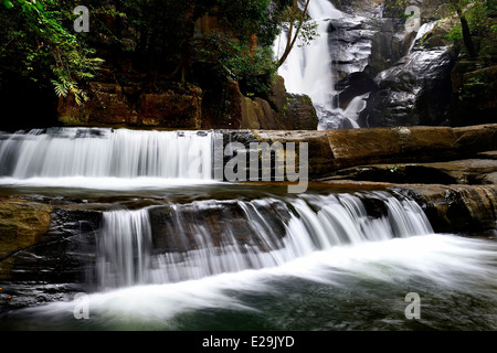 Vazhvanthol waterfalls Stock Photo