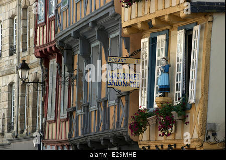 France, Finistere, Quimper, Rue Kereon Stock Photo