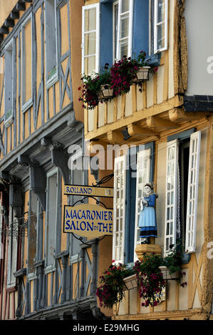 France, Finistere, Quimper, Rue Kereon Stock Photo