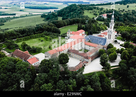 France, Meurthe et Moselle, Saintois, Sion Hill and Notre Dame (aerial view) Stock Photo