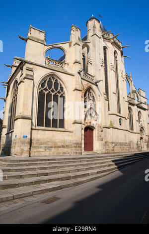 France, Seine et Marne, Melun, Saint Aspais church Stock Photo