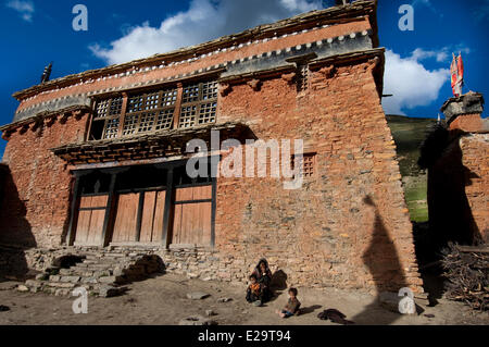 Nepal, Karnali Zone, Dolpo Region, Shey, Shey gompa Stock Photo