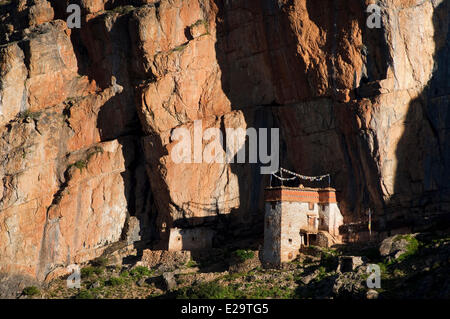 Nepal, Karnali Zone, Dolpo Region, Shey, Tsakhang gompa Stock Photo