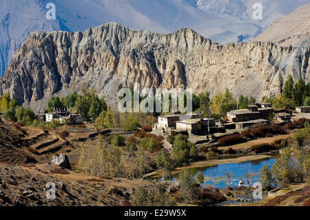 Nepal, Dhawalagiri Zone, Mustang District (former Kingdom of Lo), Jarkhot Stock Photo