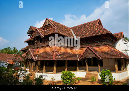 India, Kerala state, Padmanabhapuram palace, biggest wooden palace of Asia Stock Photo