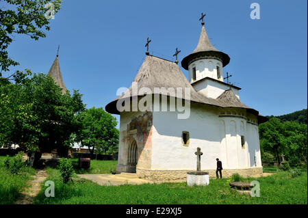 Romania, Bucovina region, church Patrauti listed as World Heritage by UNESCO Stock Photo