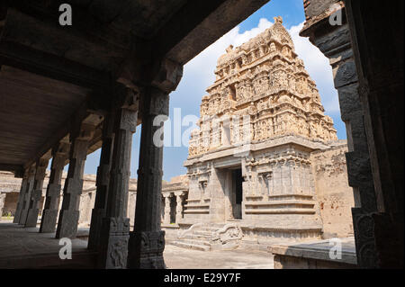 India, Tamil Nadu State, Gingee, the 500 years old Venkataram temple Stock Photo