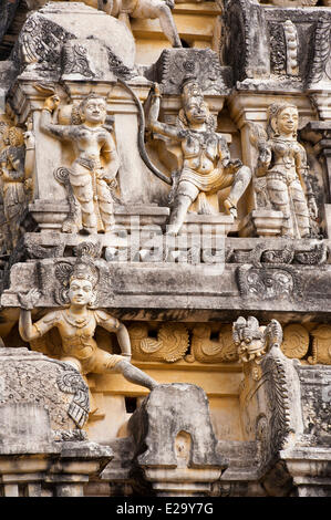 India, Tamil Nadu State, Gingee, the 500 years old Venkataram temple Stock Photo